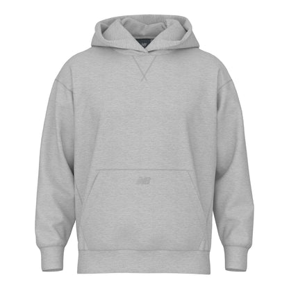 New Balance Men's Team Athletics French Terry Hoodie Ash Heather (Front)