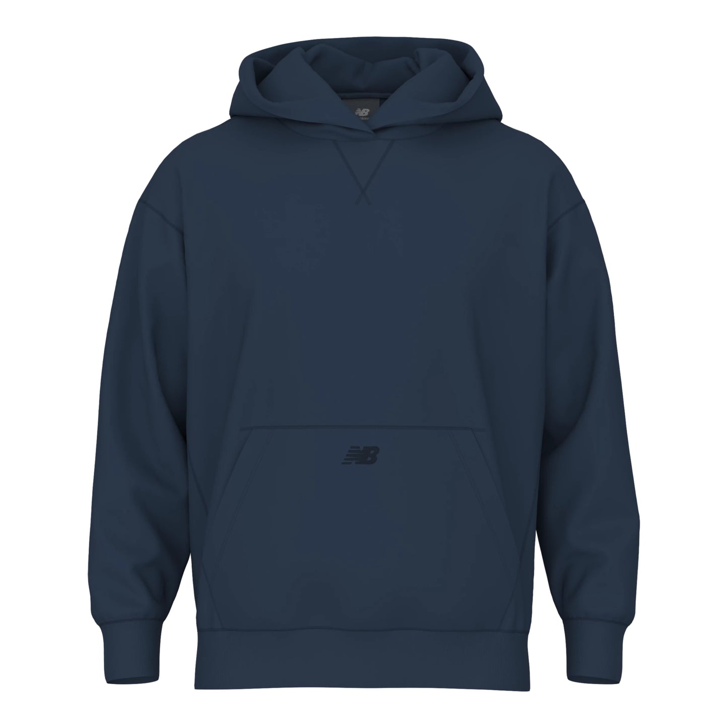 New Balance Men's Team Athletics French Terry Hoodie NB Navy (Front)