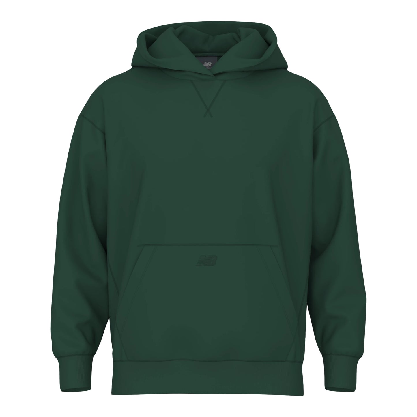 New Balance Men's Team Athletics French Terry Hoodie Nightwatch Green (Front)