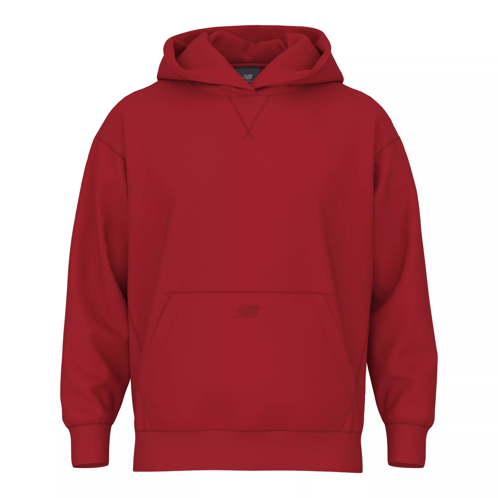 New Balance Men's Team Athletics French Terry Hoodie Team Red (Front)