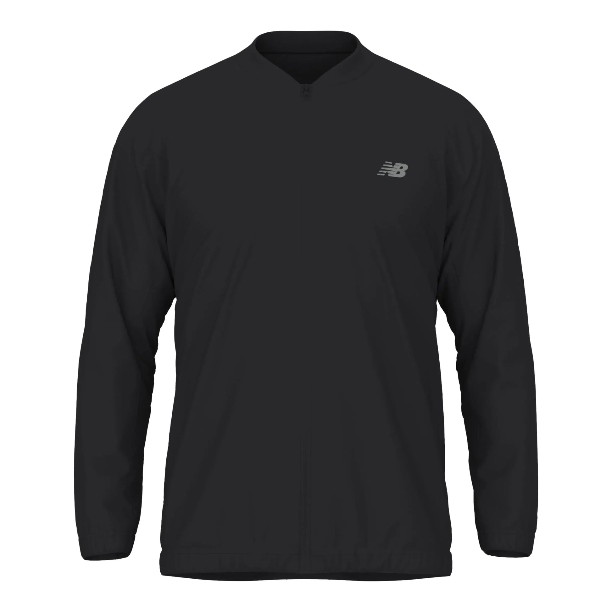 New Balance Men's Team Stretch Bomber Jacket Black (Front)