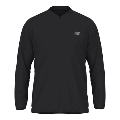 New Balance Men's Team Stretch Bomber Jacket Black (Front)