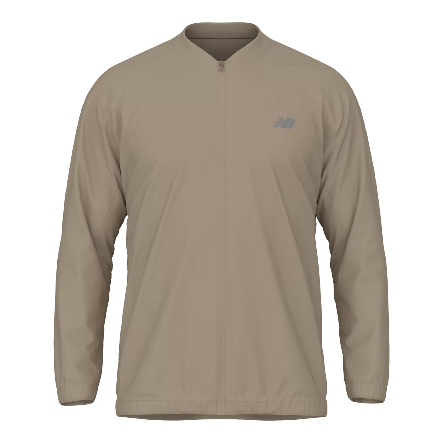 New Balance Men's Team Stretch Bomber Jacket Stoneware (Front)