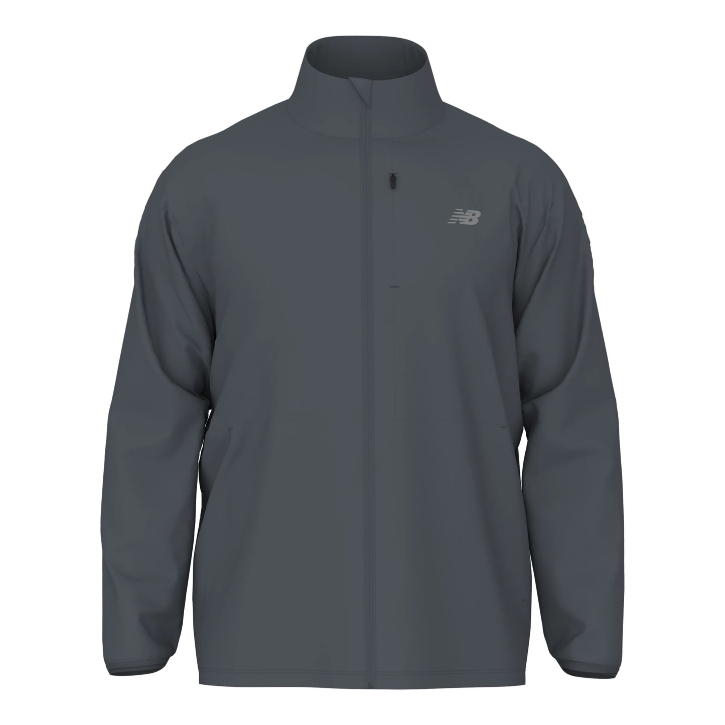 New Balance Men's Team Stretch Woven Jacket Graphite (Front)