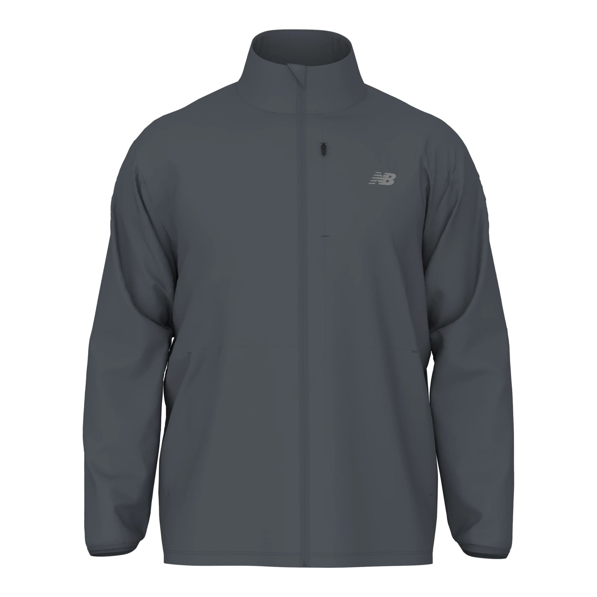 New Balance Men's Team Stretch Woven Jacket Graphite (Front)