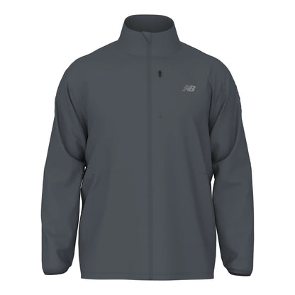New Balance Men's Team Stretch Woven Jacket Graphite (Front)