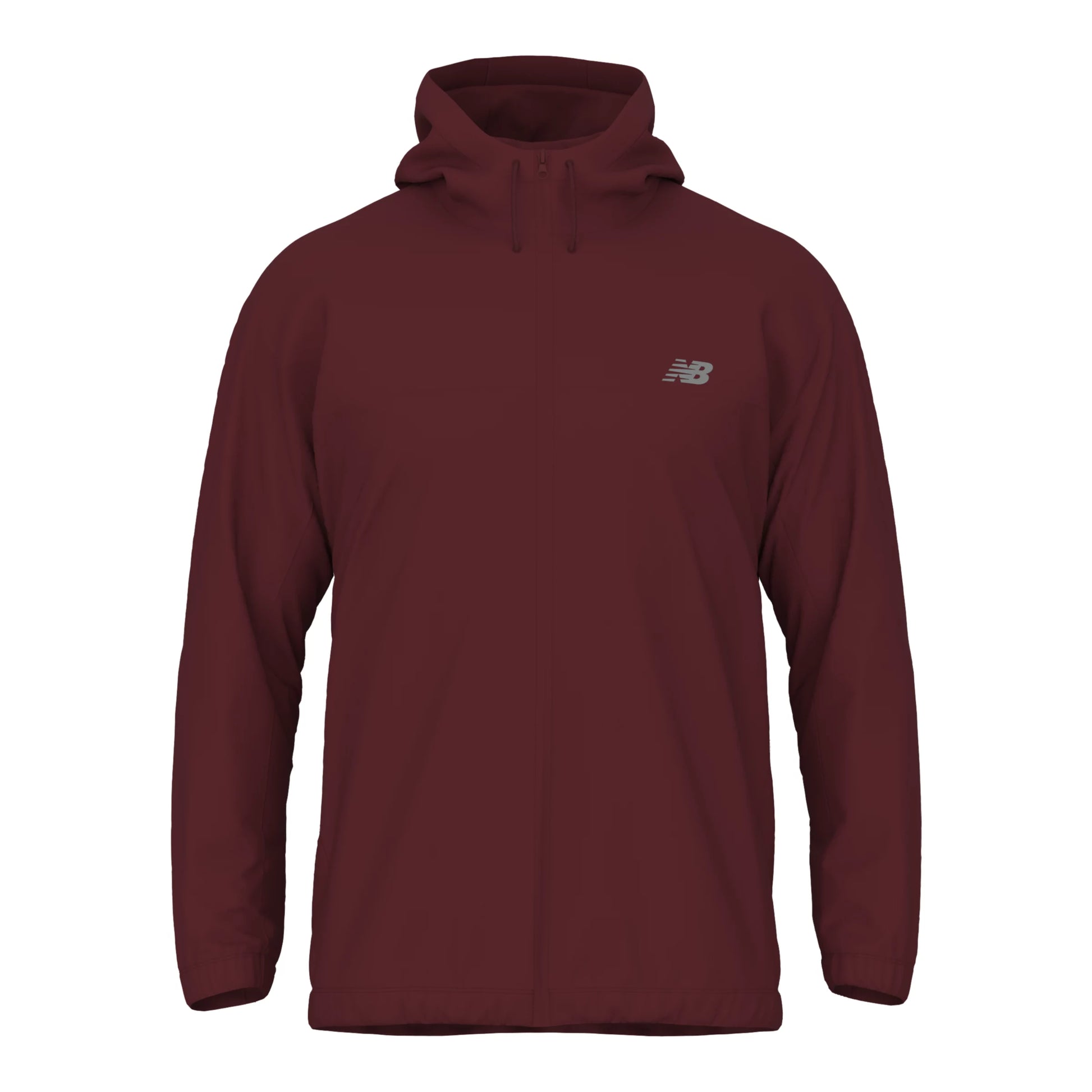 New Balance Men's Team Woven Full Zip Jacket Mercury Red (Front)