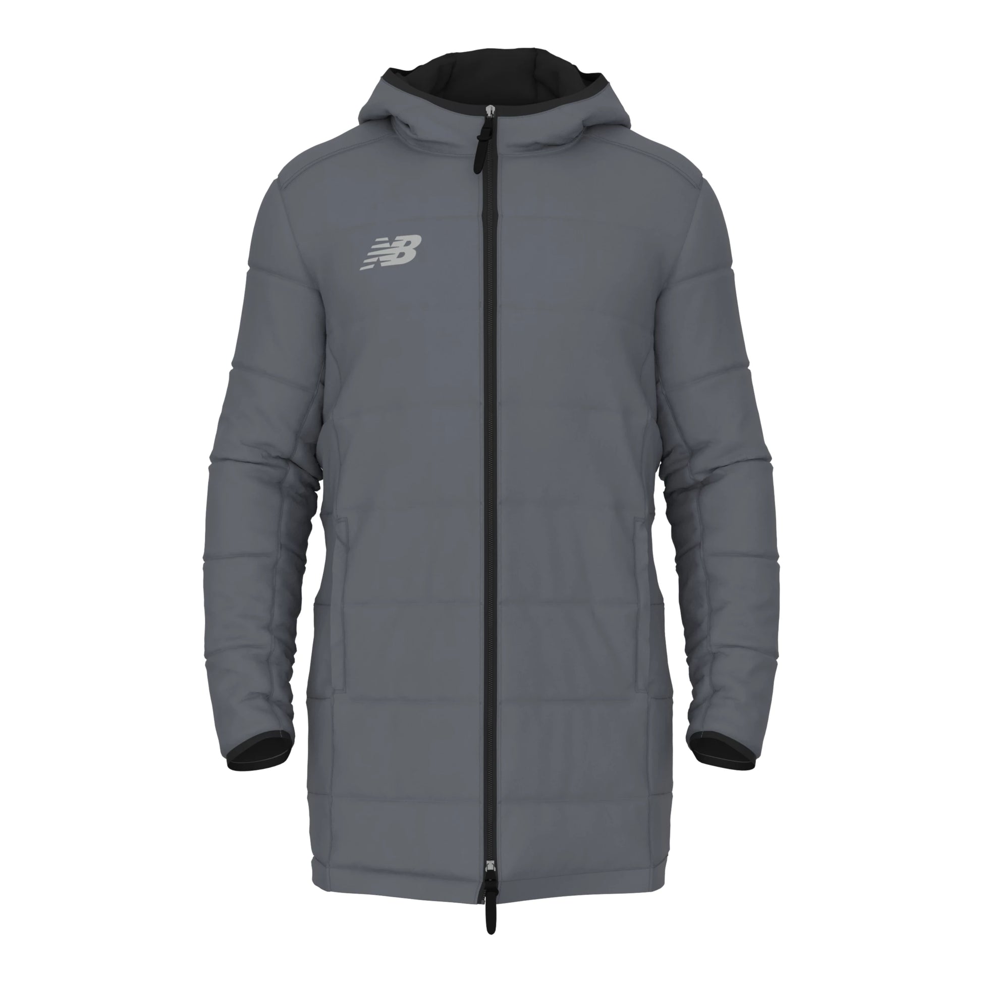 New Balance Men's Tempus Parka Gunmetal (Front)