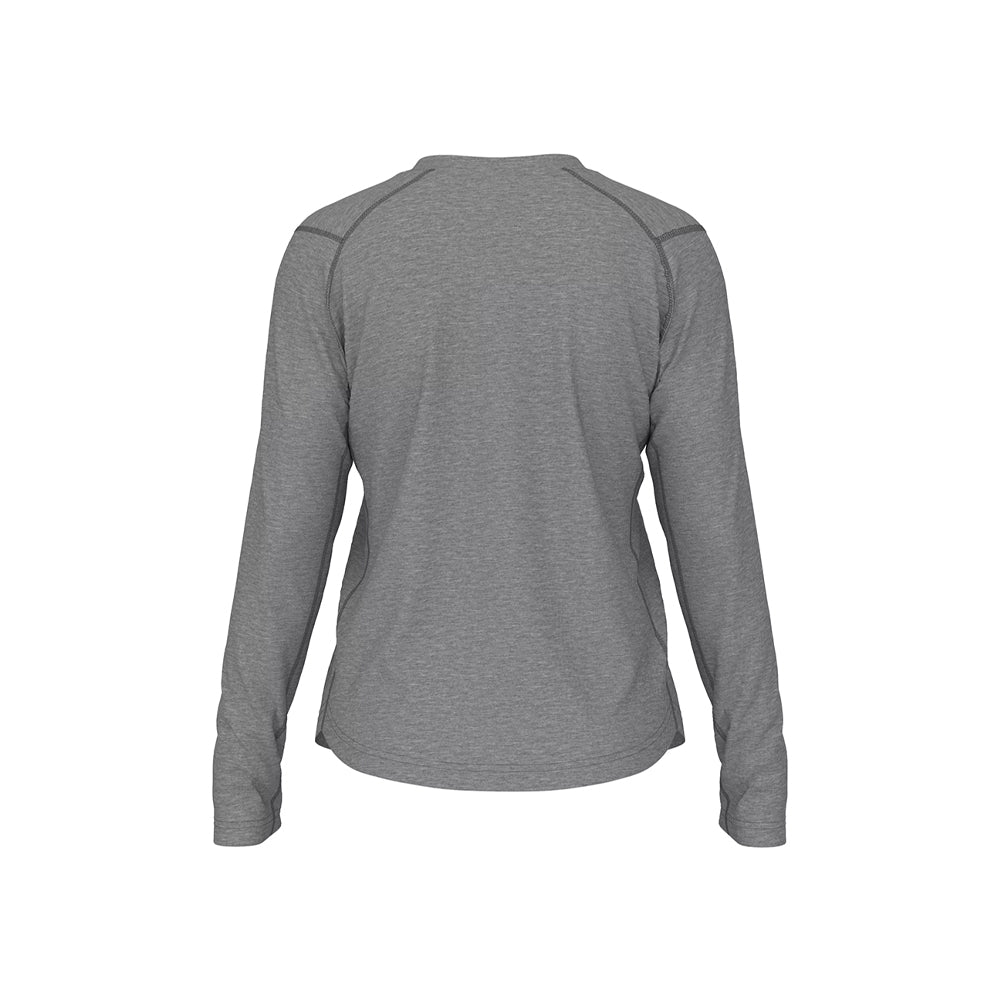 New Balance Women's Activate Long Sleeve Tech T Shirt Heather Grey (Back)