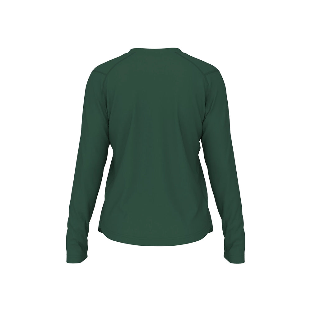 New Balance Women's Activate Long Sleeve Tech T Shirt Team Dark Green (Back)