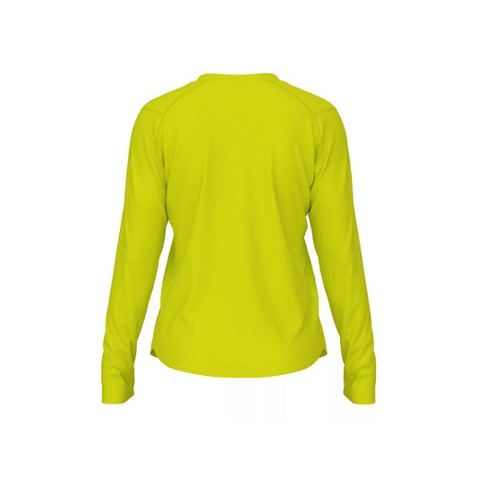 New Balance Women's Activate Long Sleeve Tech T Shirt Team Hi Lite (Back)