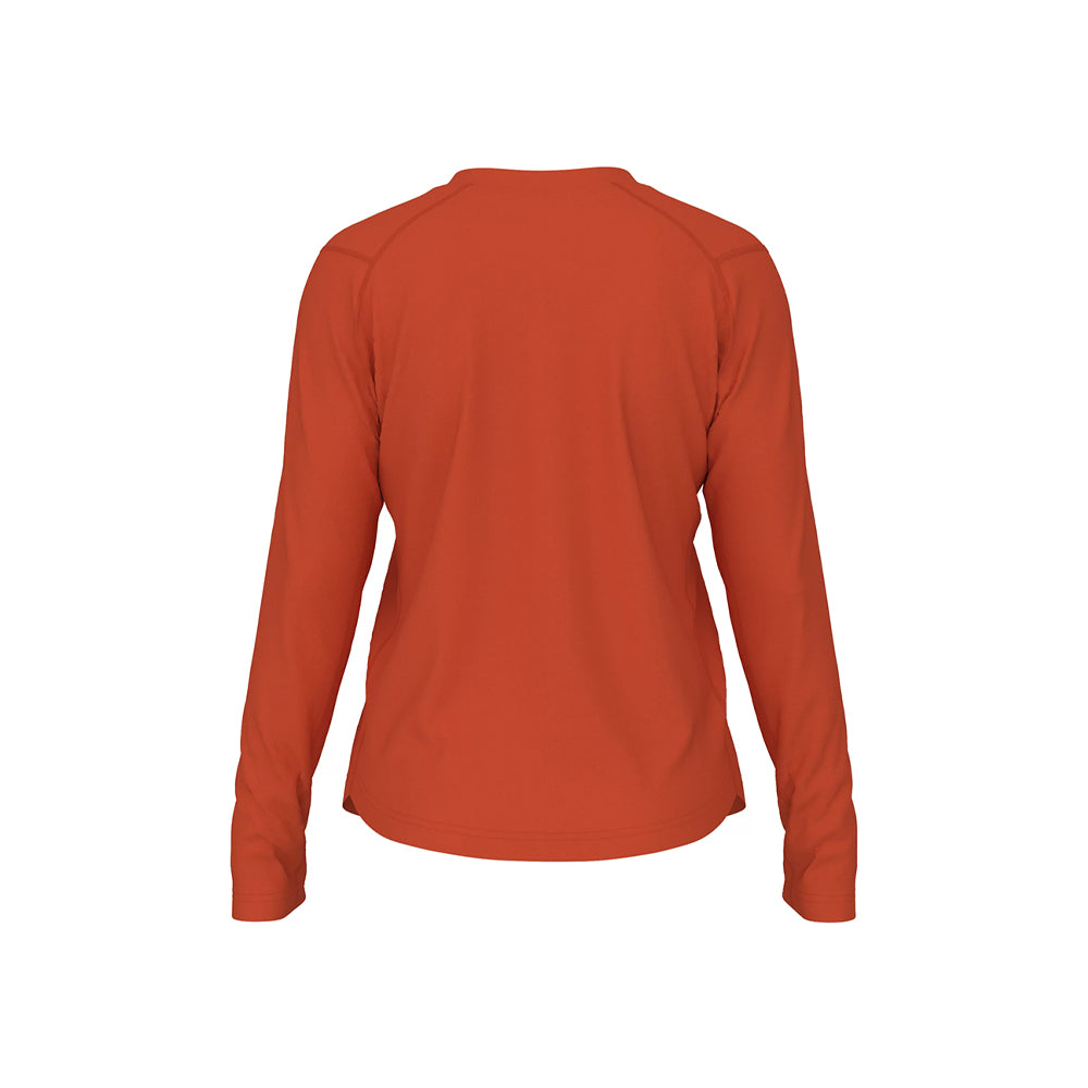 New Balance Women's Activate Long Sleeve Tech T Shirt Team Orange (Back)