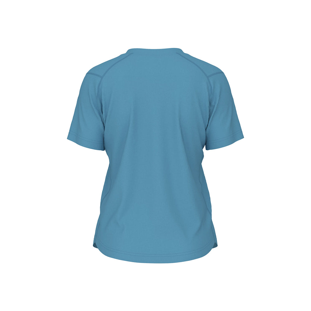 New Balance Women's Activate Tech T Shirt Columbia Blue (Back)