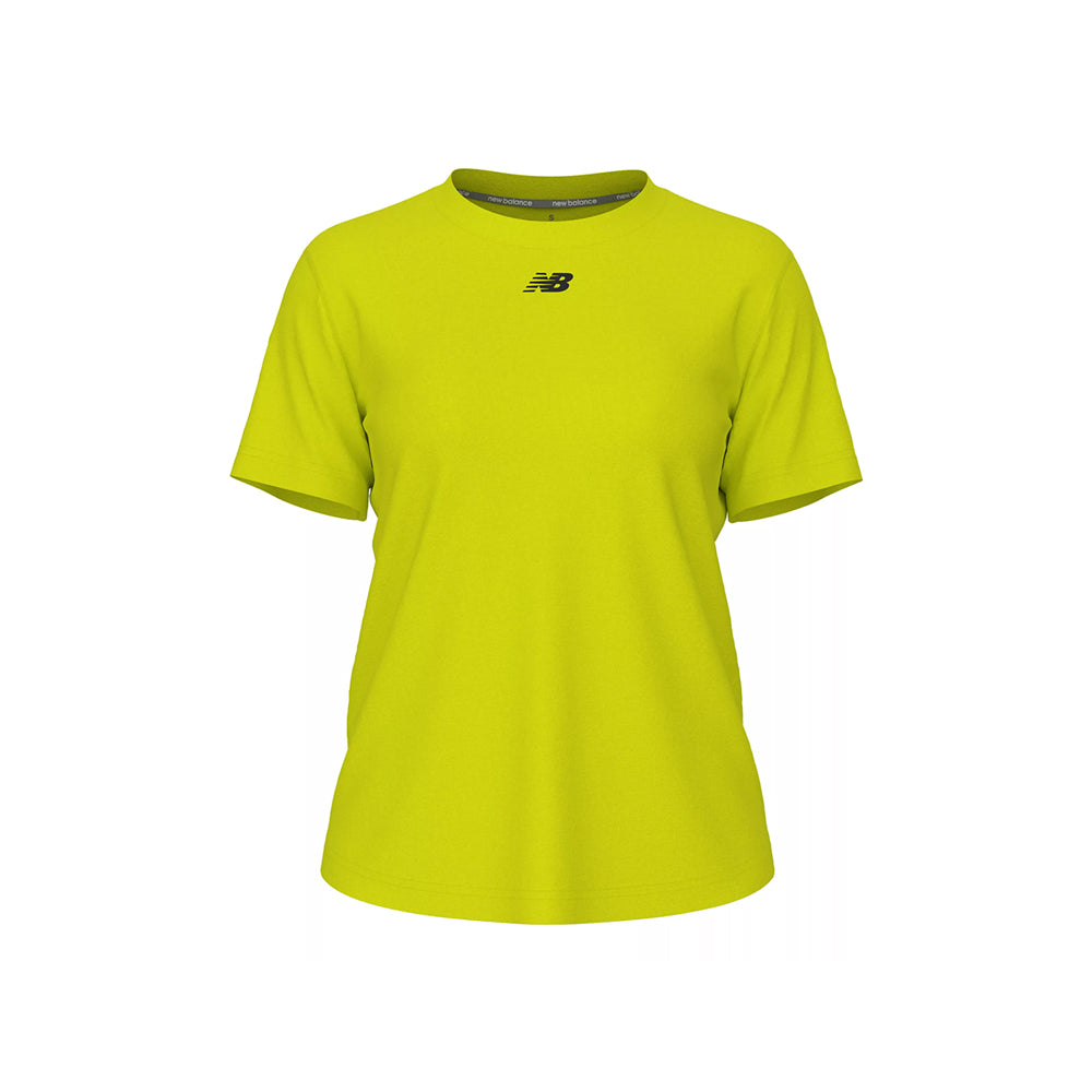 New Balance Women's Activate Tech T Shirt Hi Lite (Front)