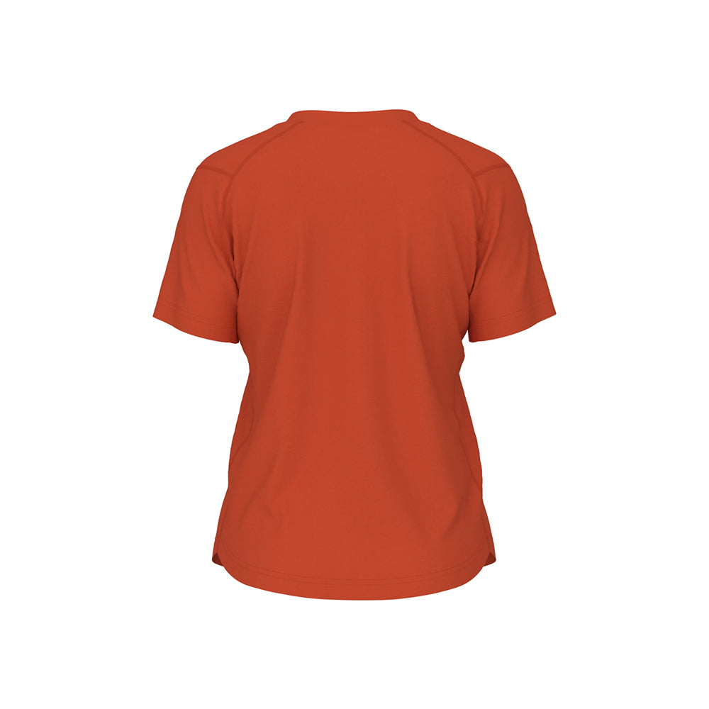New Balance Women's Activate Tech T Shirt Team Orange (Back)
