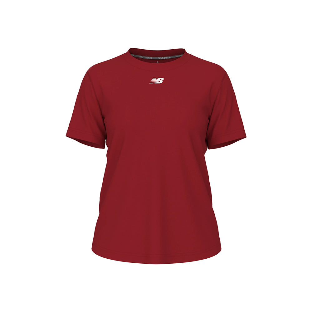 New Balance Women's Activate Tech T Shirt Mercury Red (Front)