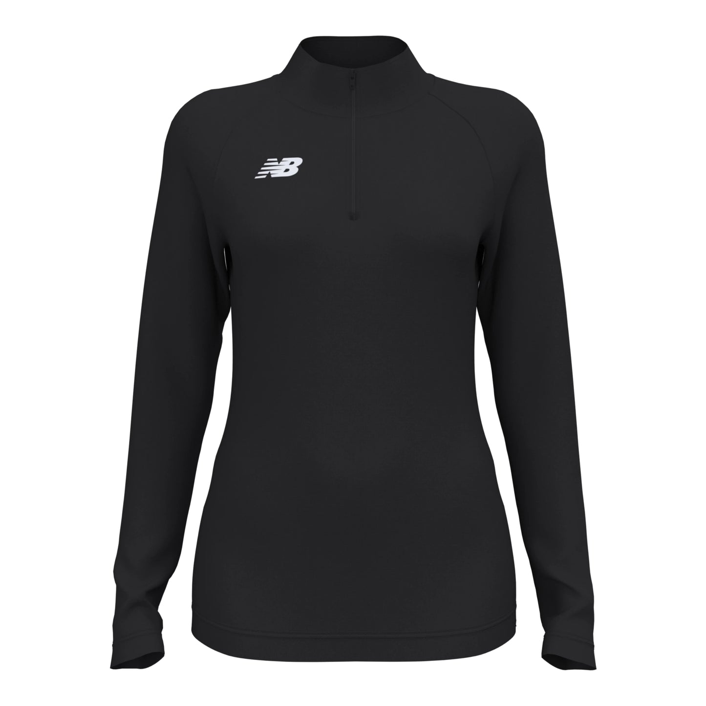 New Balance Women's Athletics Half Zip 2.0 Team Black (Front)