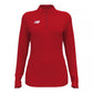 New Balance Women's Athletics Half Zip 2.0 Team Red (Front)