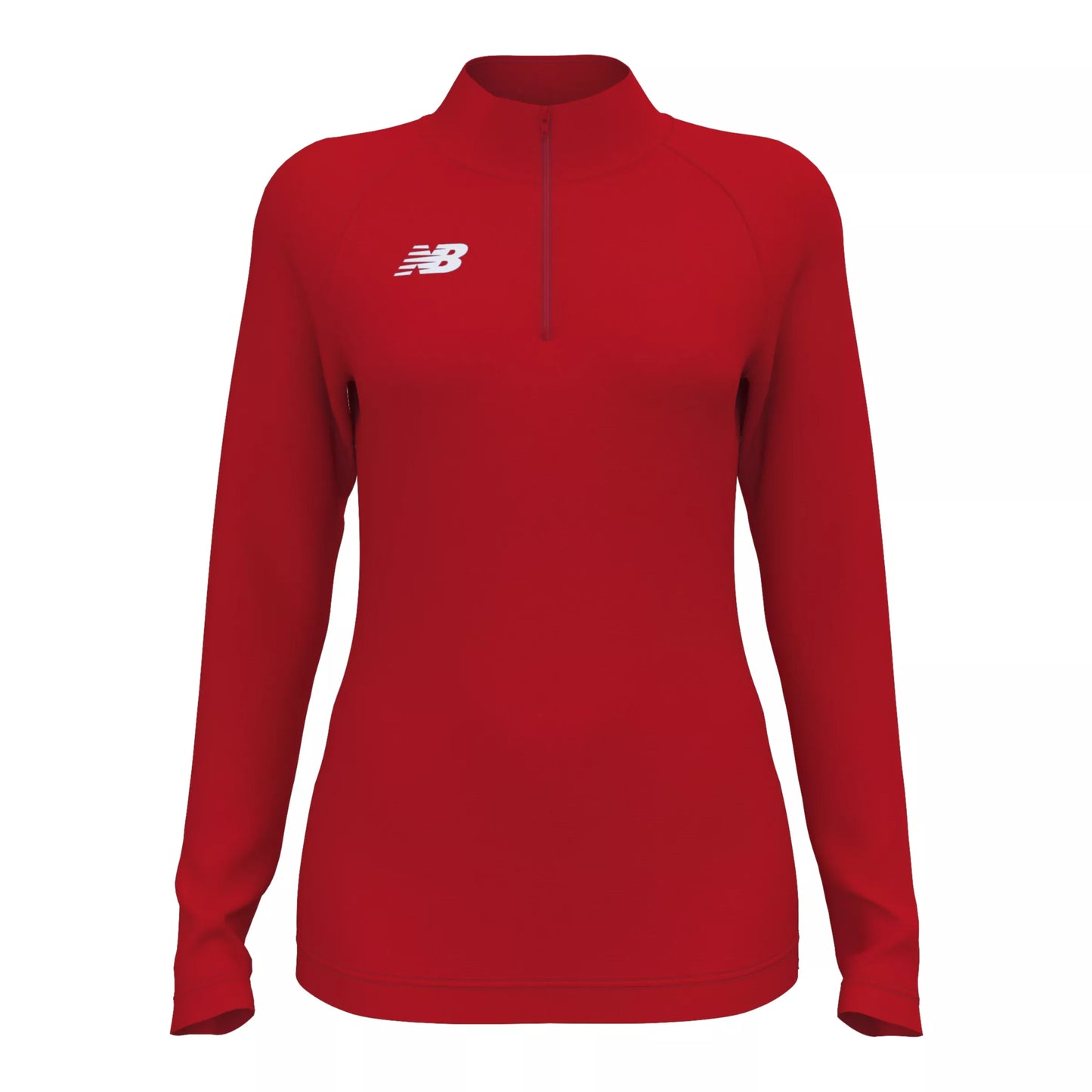 New Balance Women's Athletics Half Zip 2.0 Team Red (Front)