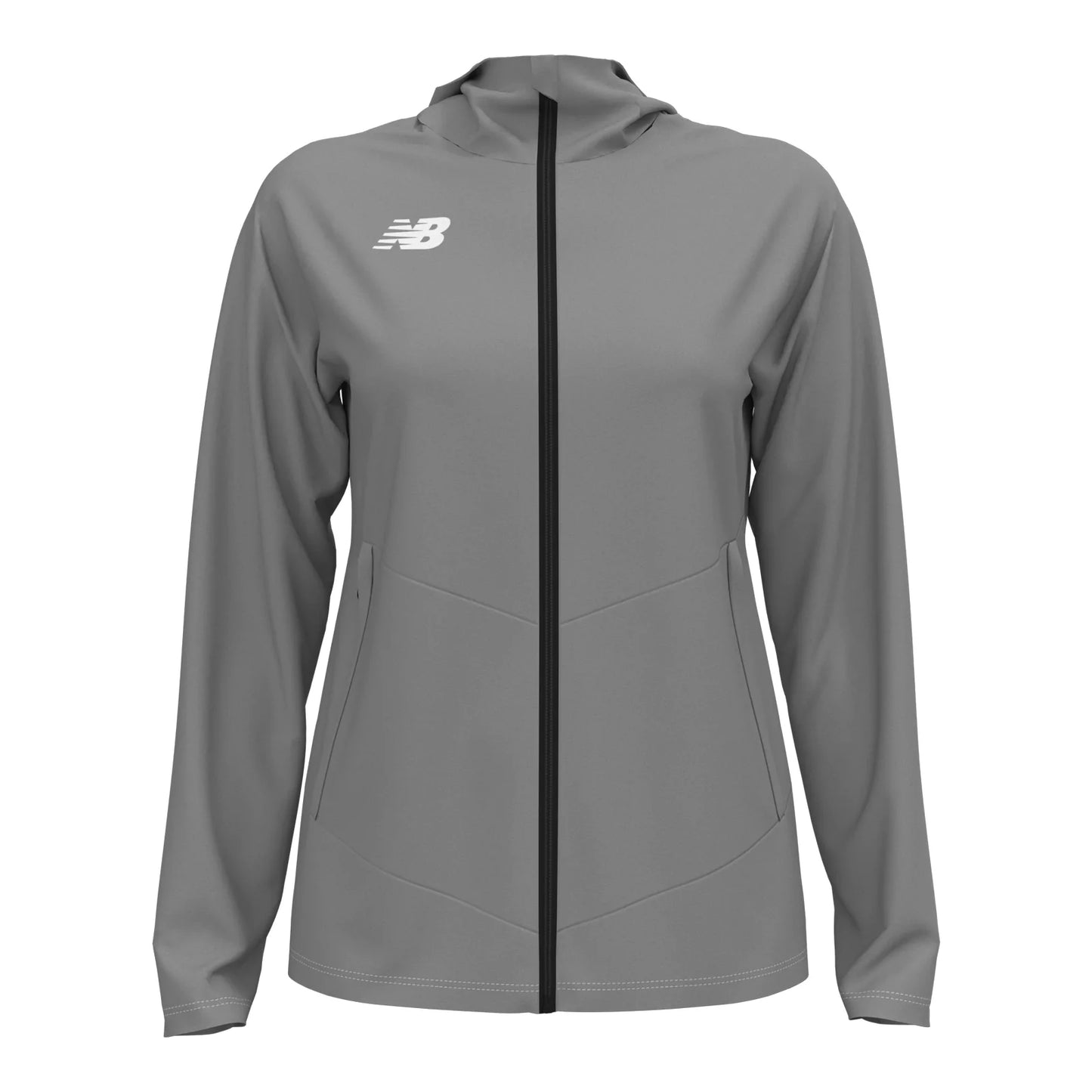 New Balance Women's Away Hoodie Gunmetal (Front)