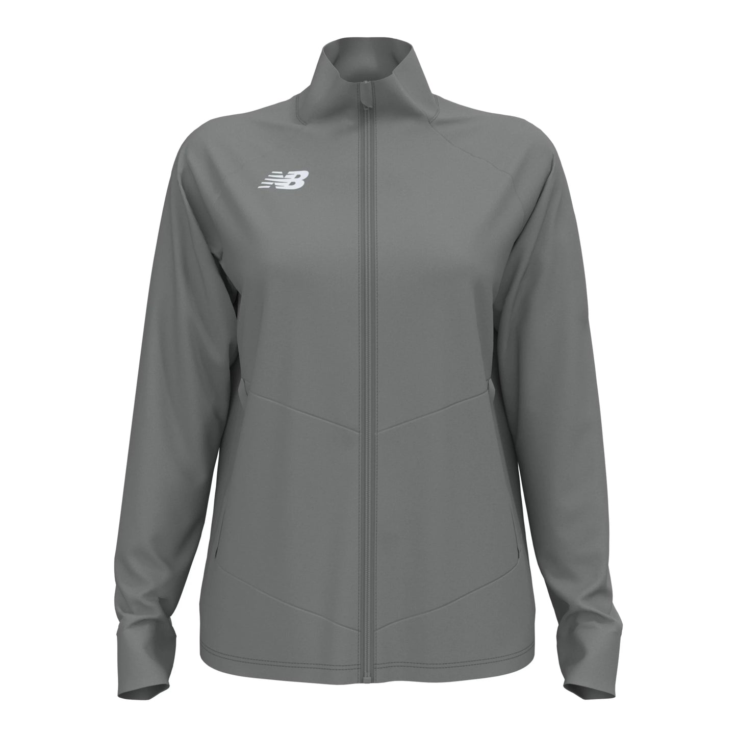 New Balance Women's Away Jacket Gunmetal (Front)