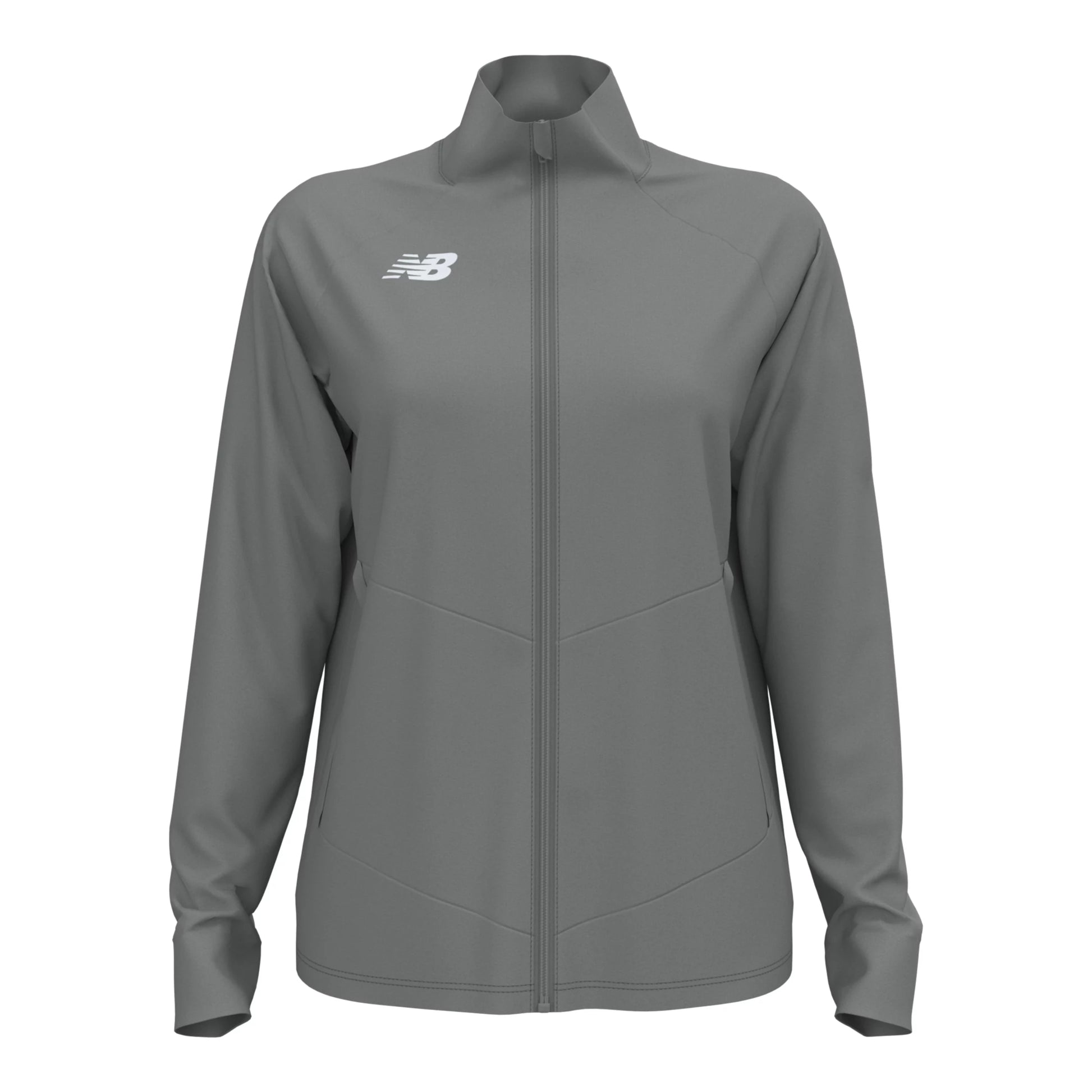 New Balance Women's Away Jacket Gunmetal (Front)