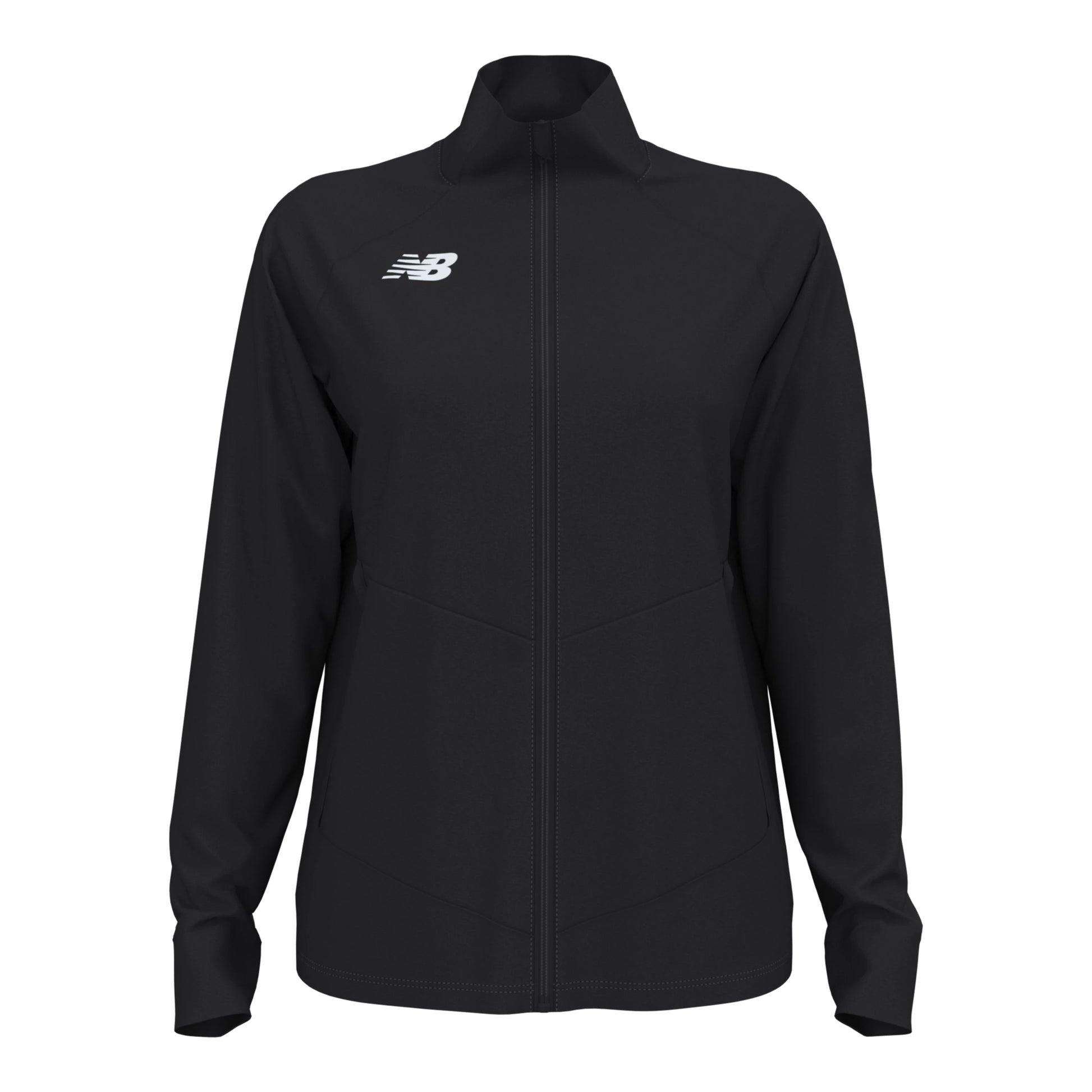 New Balance Women's Away Jacket Team Black (Front)