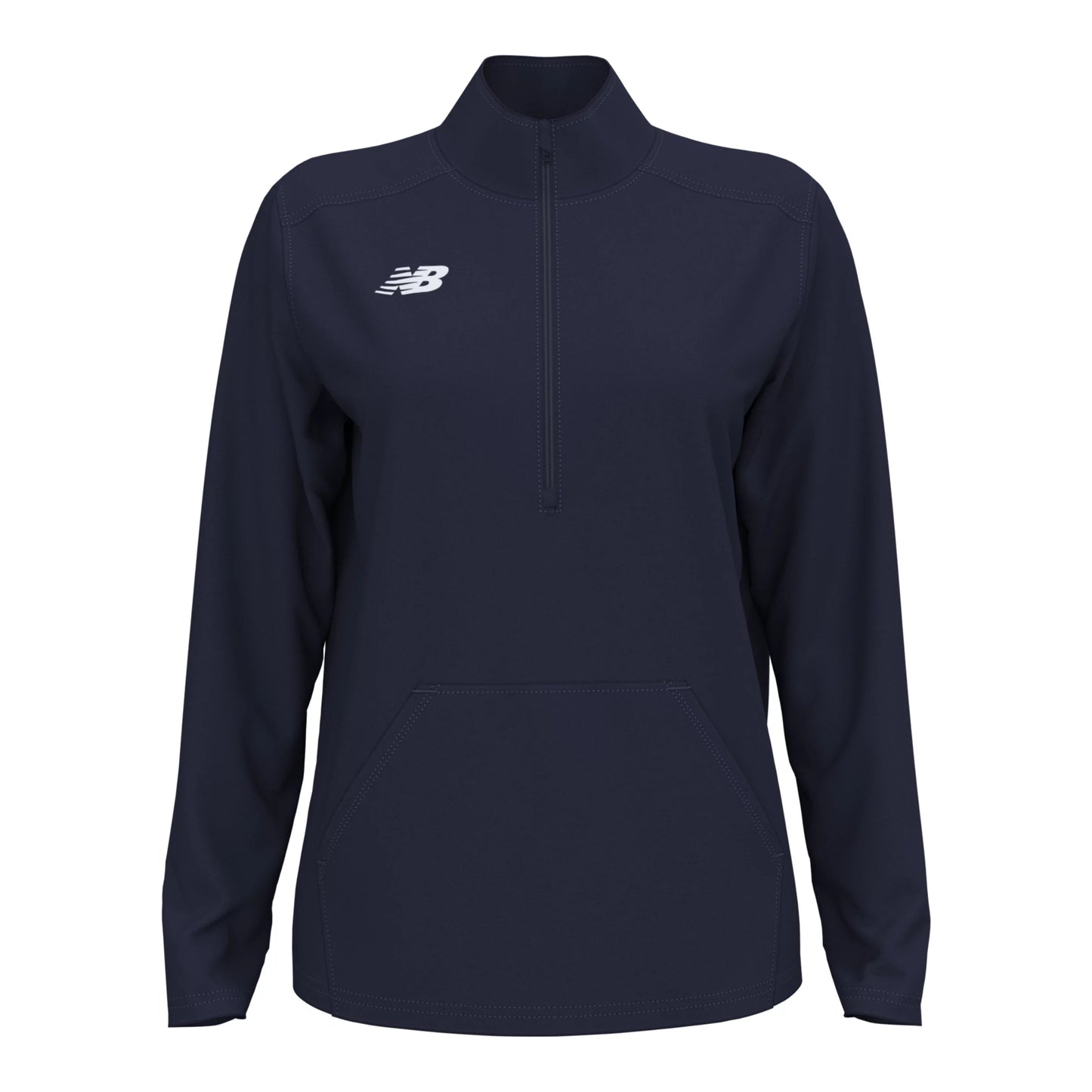 New Balance Women's Midfield Half Zip Team Navy (Front)