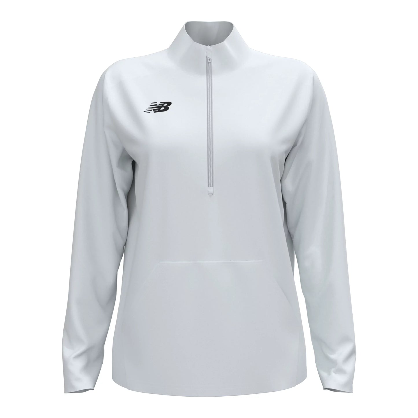 New Balance Women's Midfield Half Zip White (Front)