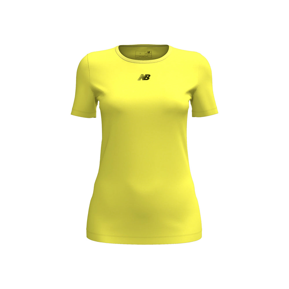 New Balance Women's Nblend T-Shirt Team Hi Lite (Front)