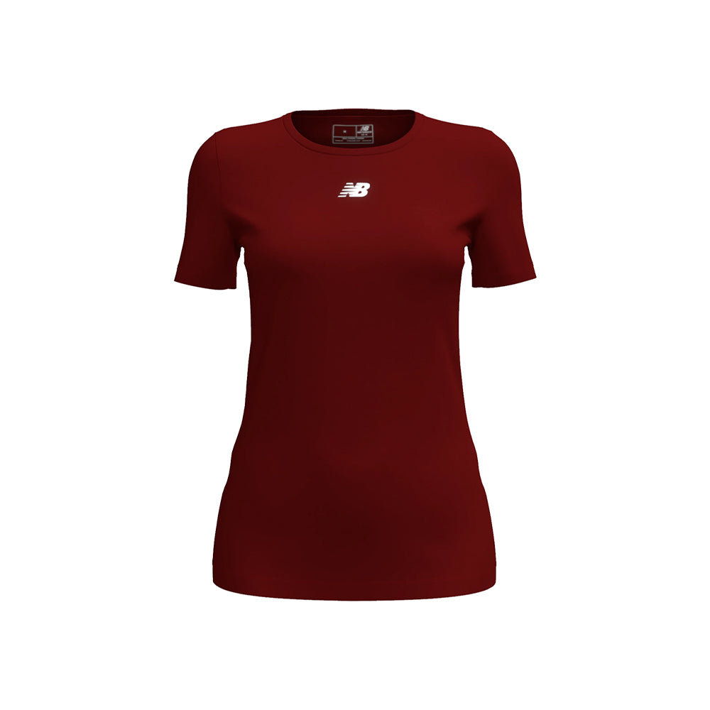 New Balance Women's Nblend T-Shirt Team Mercury Red (Front)