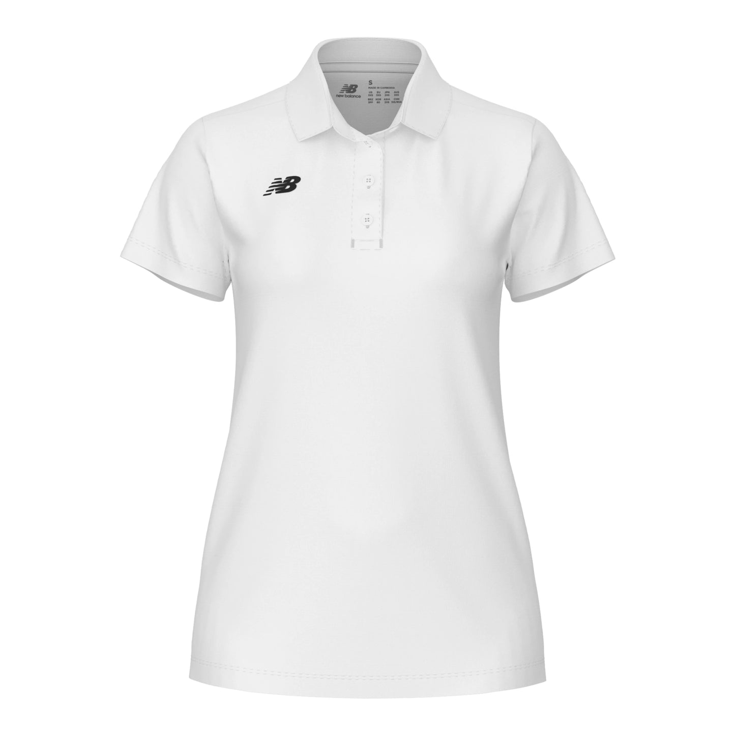 New Balance Women's Performance Polo White (Front)