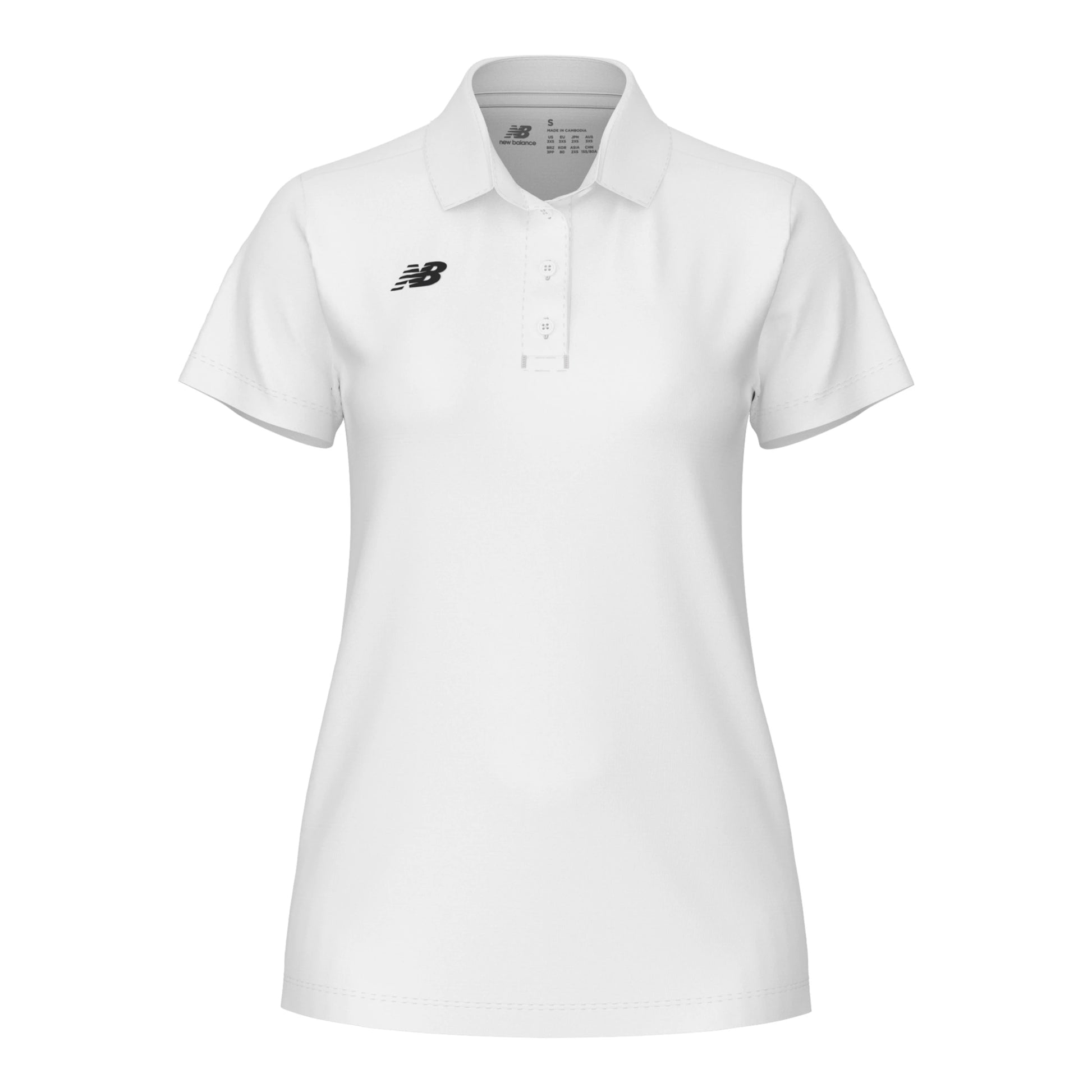 New Balance Women's Performance Polo White (Front)