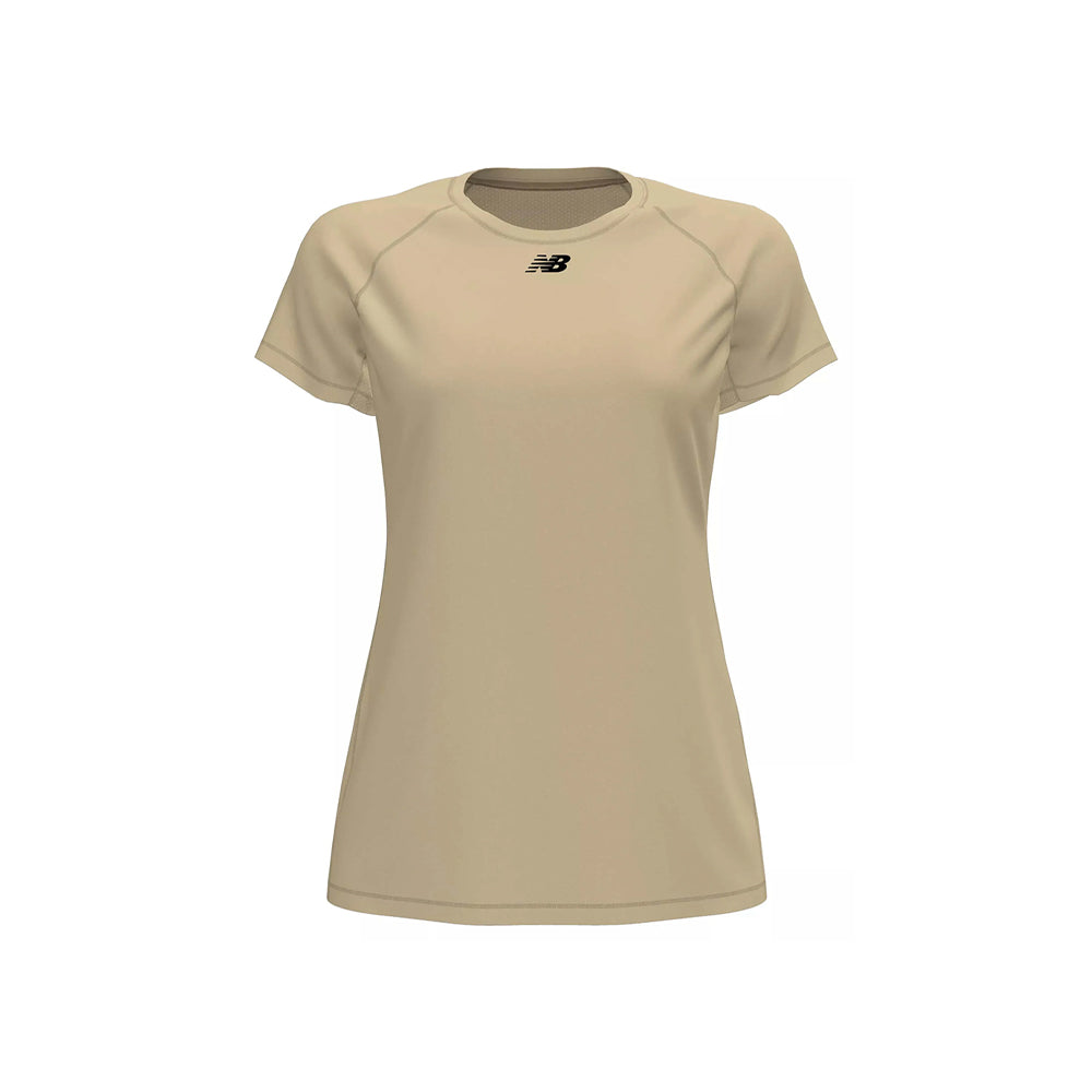New Balance Women's Raglan Tech T-shirt Gold (Front)