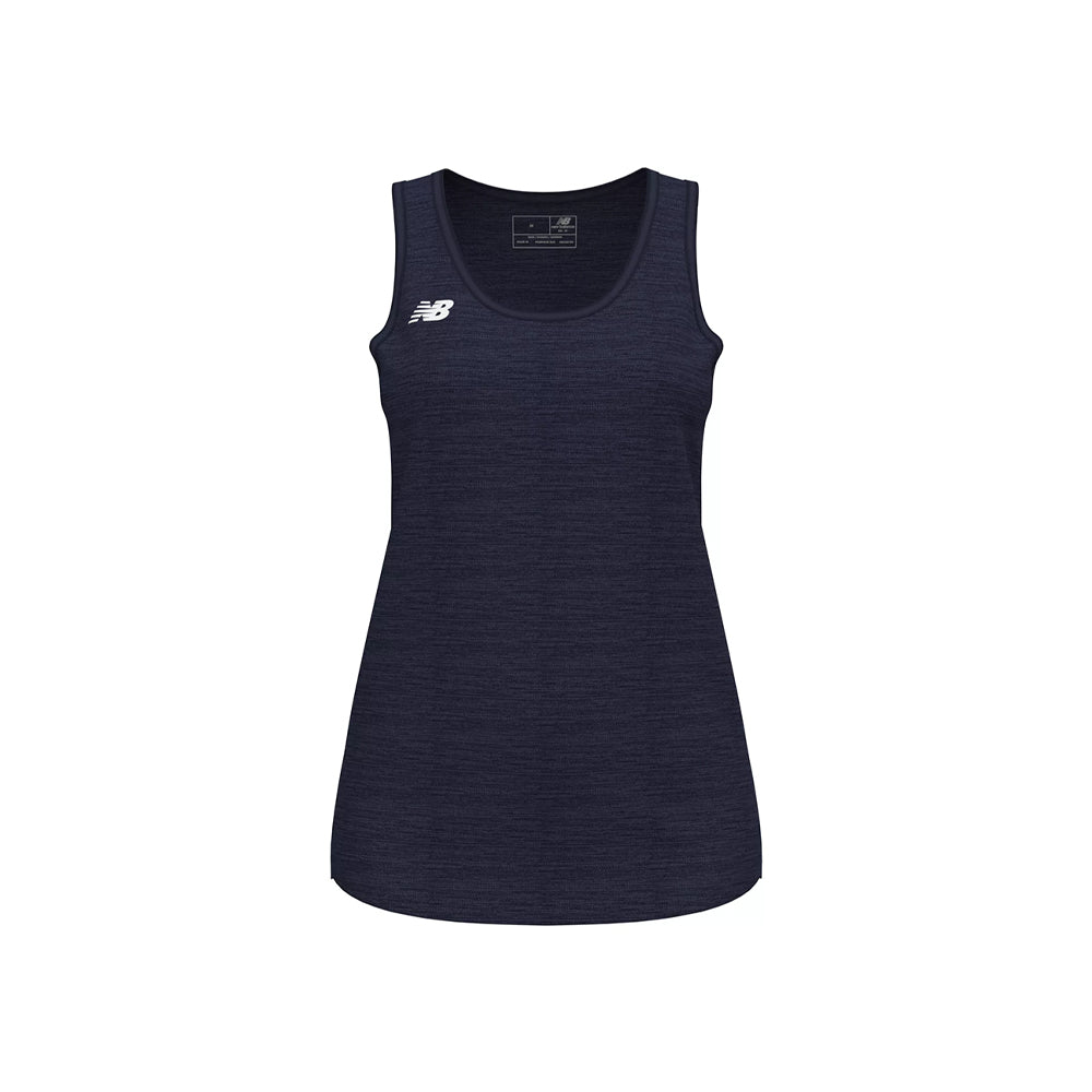 New Balance Women's Team Tank Team Navy (Front)
