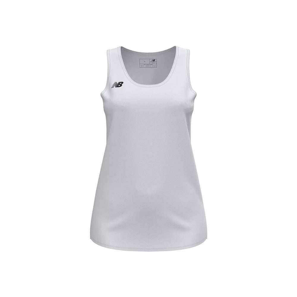 New Balance Women's Team Tank White (Front)