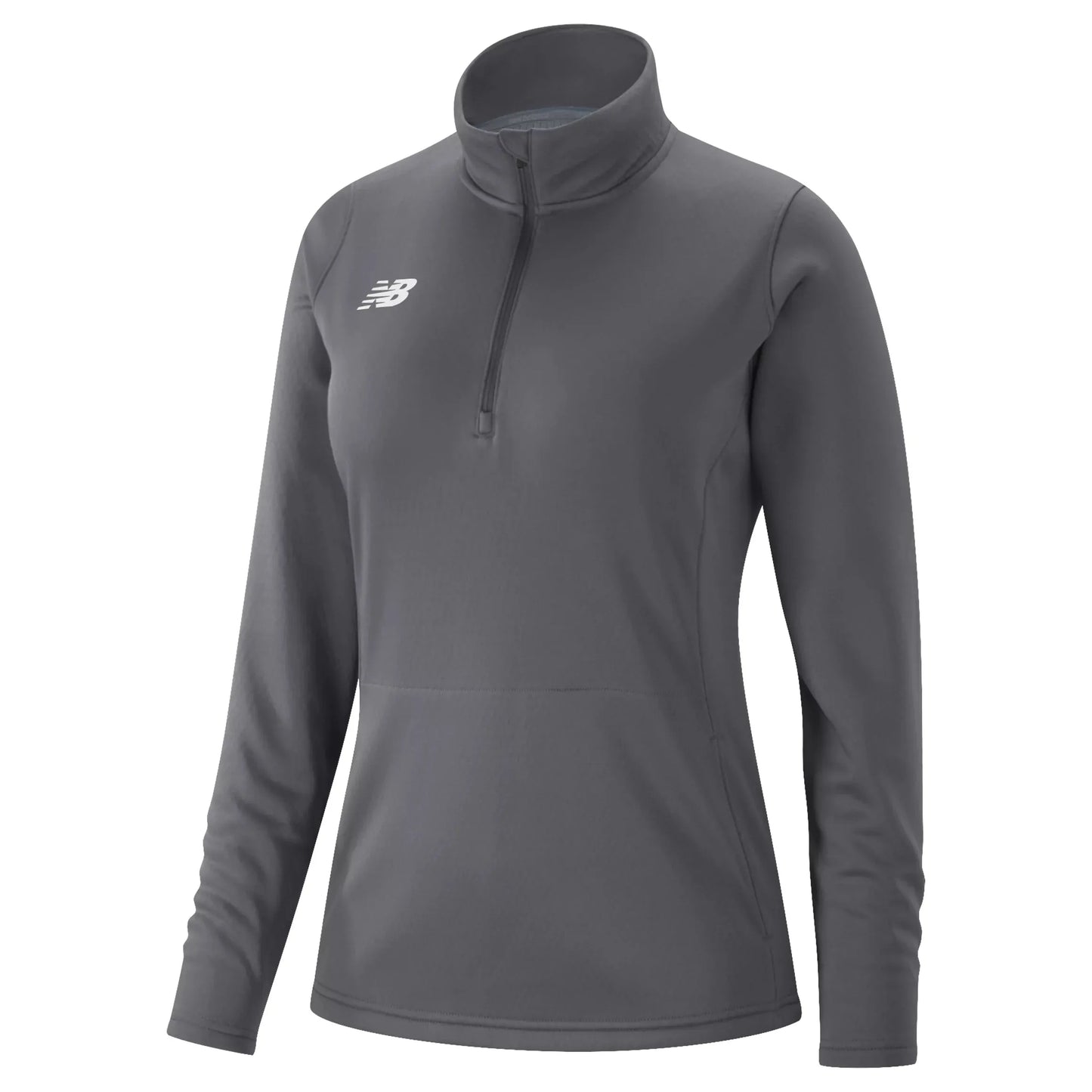 New Balance Women's Thermal Half Zip Gunmetal (Front)