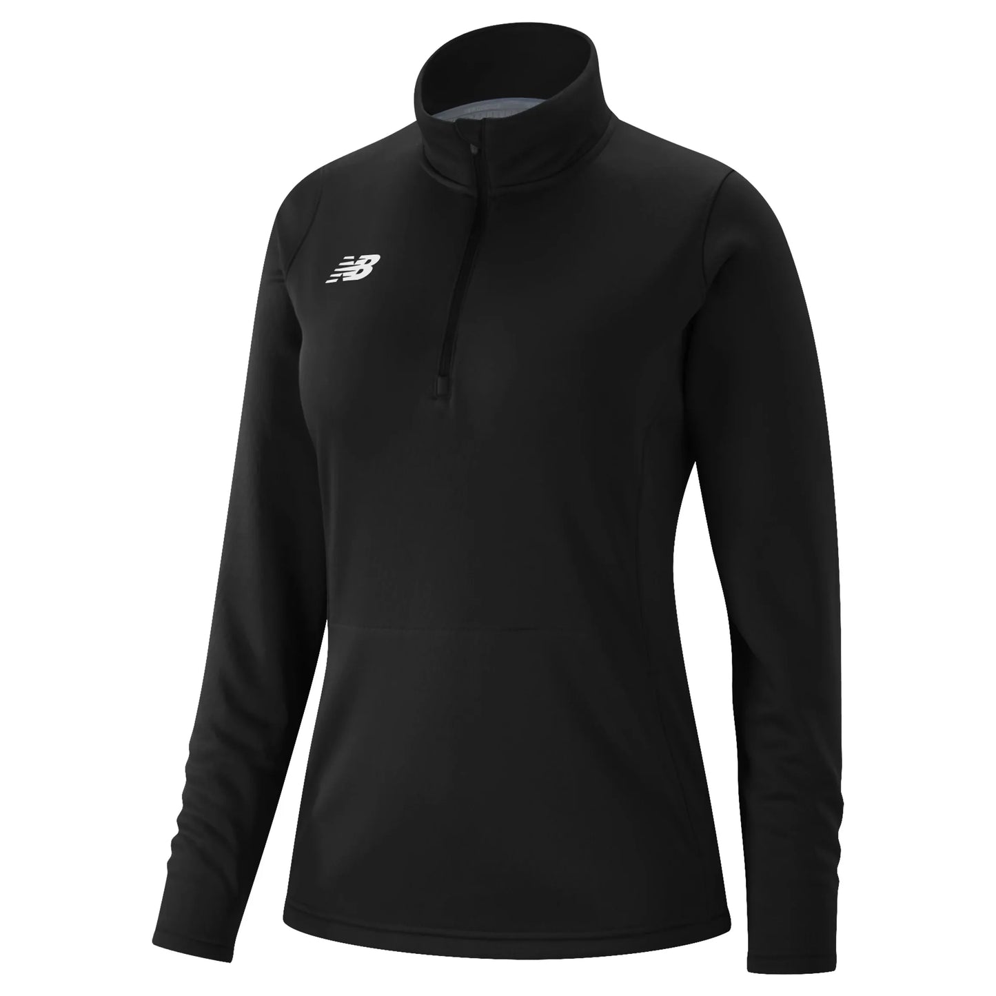 New Balance Women's Thermal Half Zip Team Black (Front)