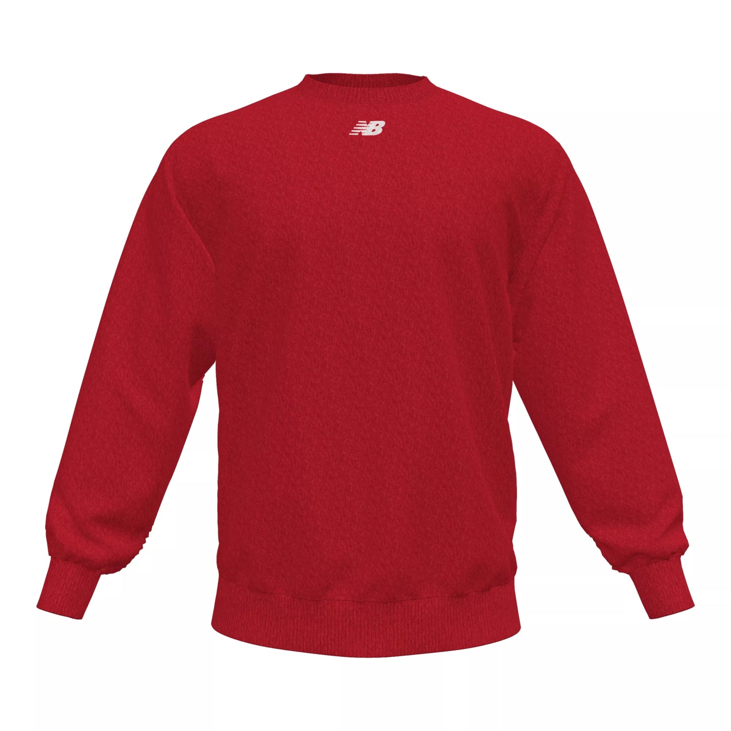 New Balance Men's Crew Fleece Top Team Red (Front)