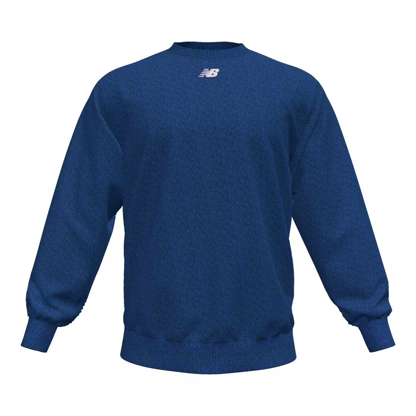 New Balance Men's Crew Fleece Top Team Royal (Front)
