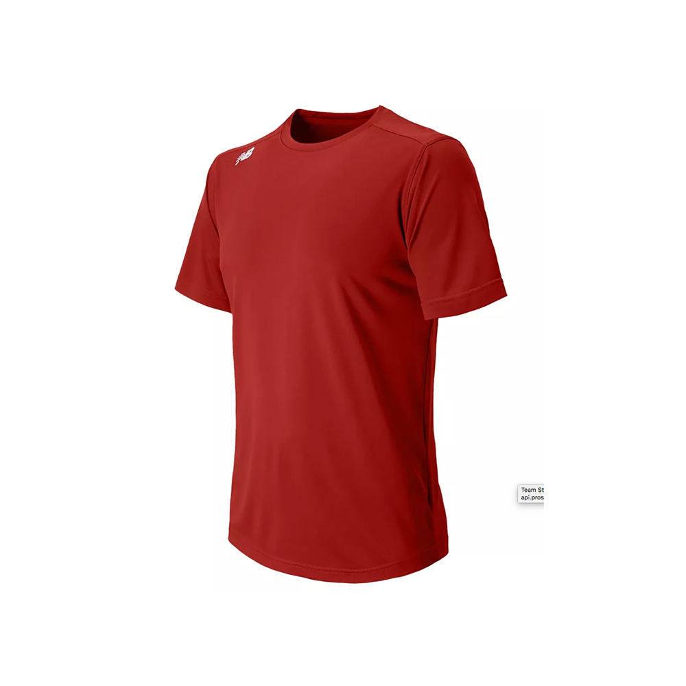 New Balance SS Tech YOUTH Tee - Cardinal Red/White