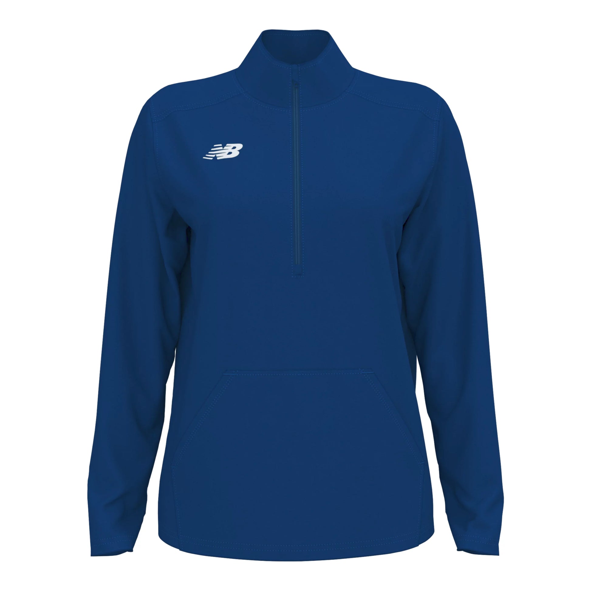 New Balance Women's Midfield Half Zip Team Royal (Front)