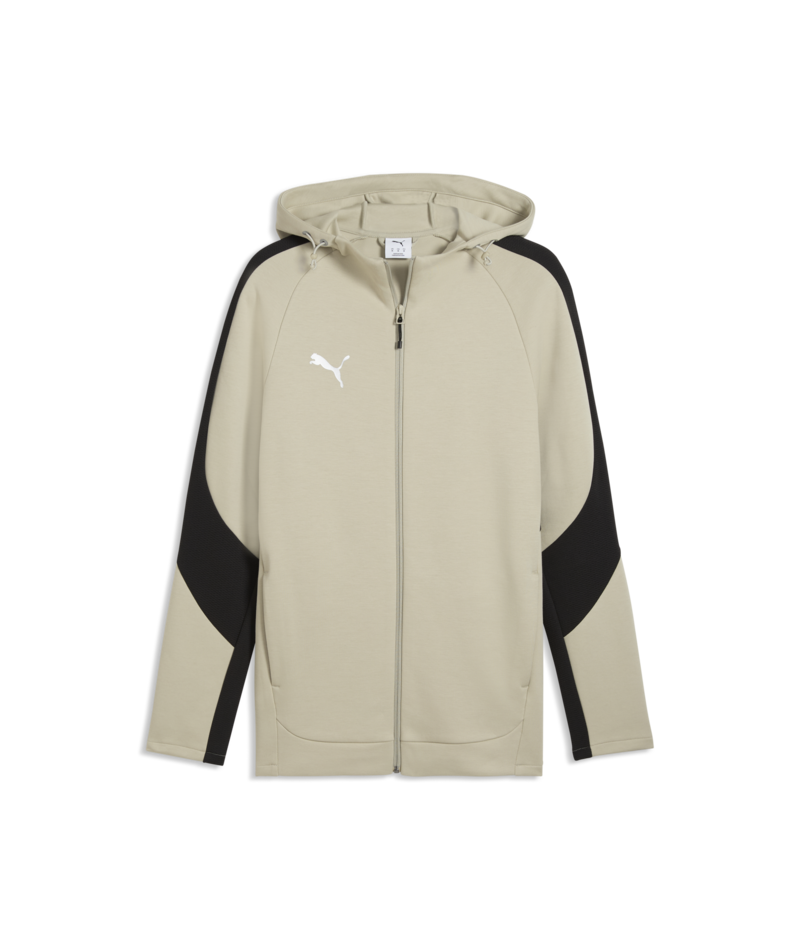 Puma Men’s TEAM EVOSTRIPE TRAVELA Hooded Jacket Pebble