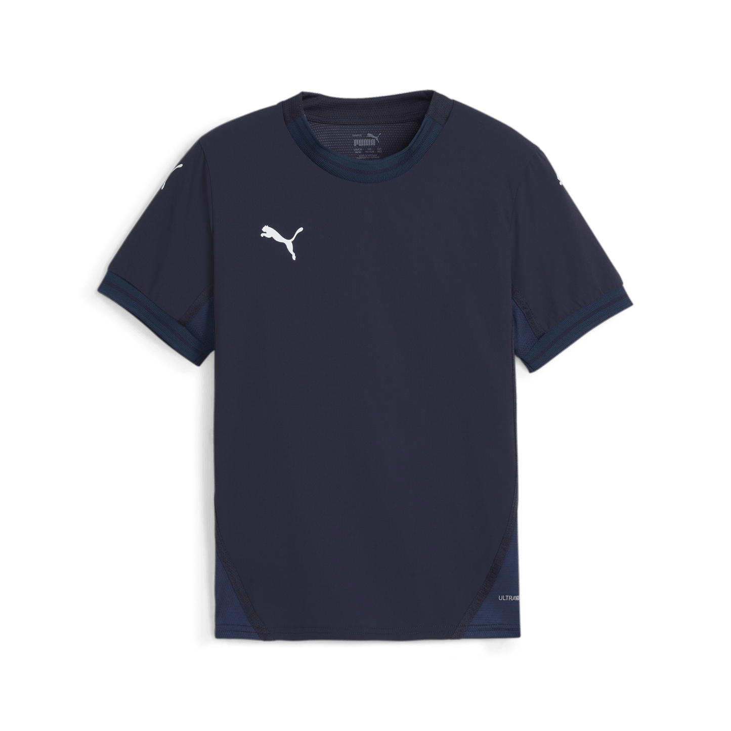 Puma Team Final Jersey Youth Puma Navy-Puma White-Persian Blue (Front)