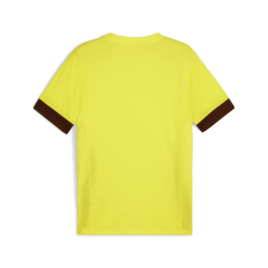 Puma Team Goal Matchday Jersey-Fluro Yellow-Puma Black (Back)