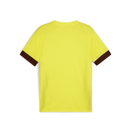 Puma Team Goal Matchday Jersey-Fluro Yellow-Puma Black (Back)