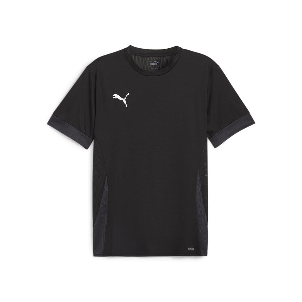Puma YOUTH Team Goal Matchday Jersey-Puma Black-Puma White-Flat Dark Gray (Front)