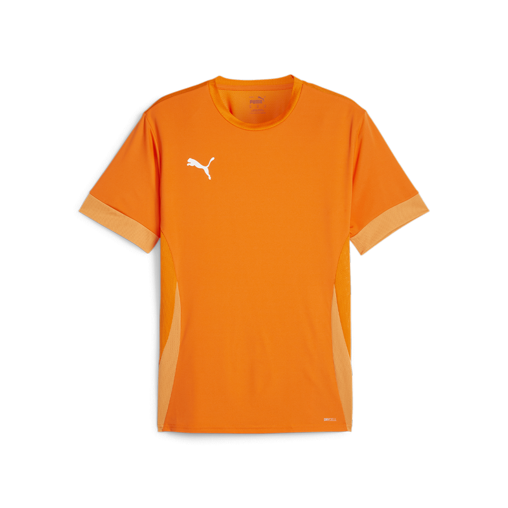 Puma Team Goal Matchday Jersey-Rickie Orange-Puma White-Bright Melon (Back)