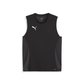Puma Team Goal Sleeveless Jersey- Puma Black-Puma White-Flat Dark Gray (Front)