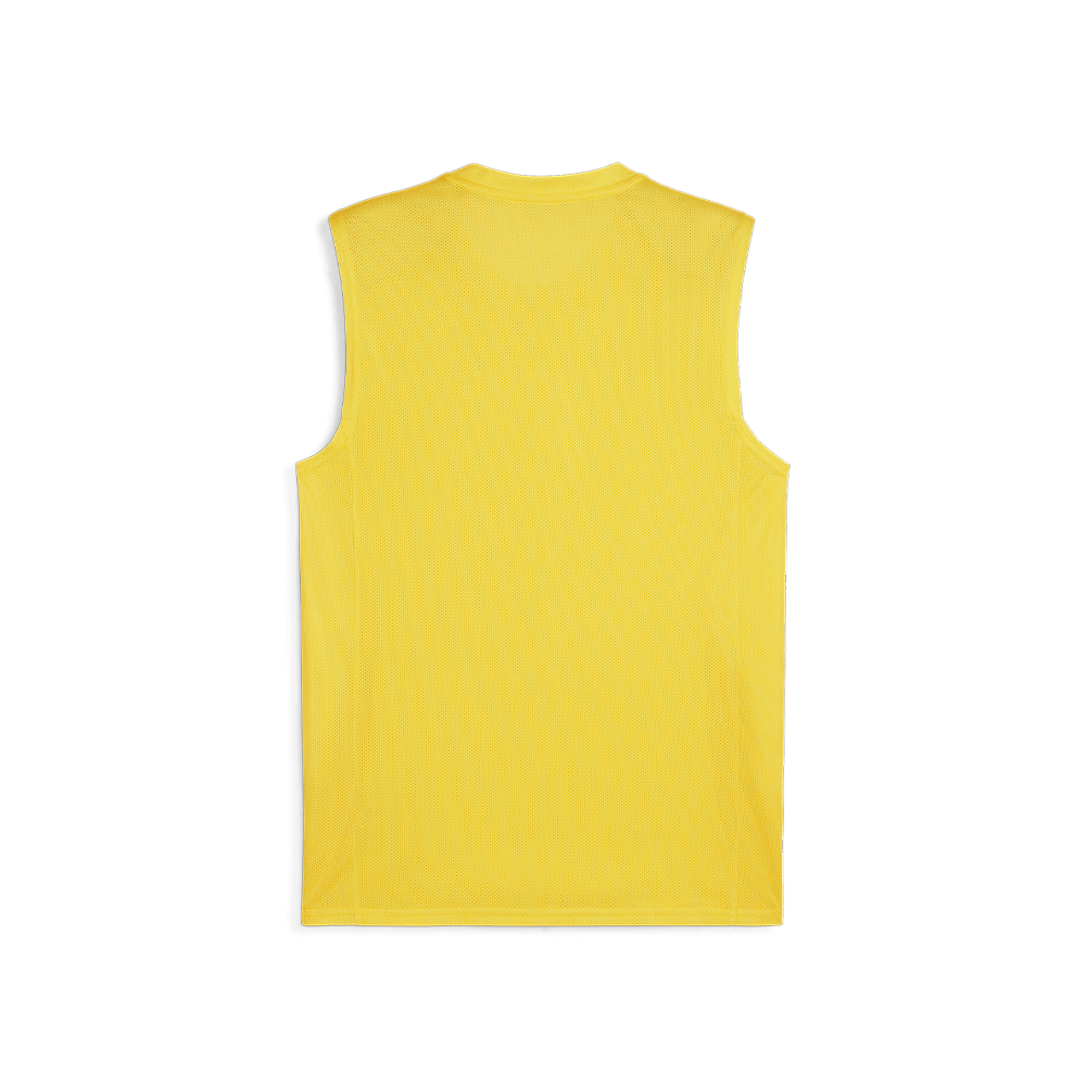 Puma Team Goal Sleveless Jersey -Faster Yellow-Puma Black-Sport Yellow (Back)